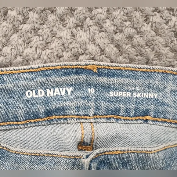 Old Navy Women's Super Skinny Jeans - Light Blue Size 10 NWT - Picture 4 of 10